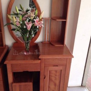 Bàn trang điểm gỗ xoan đào có tầng