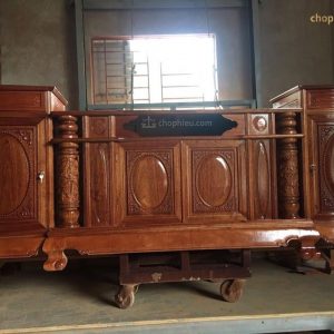 Kệ cánh cong gỗ xoan đào