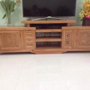 Kệ có thớt gỗ sồi