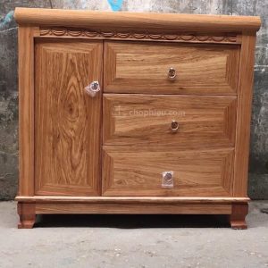 Tủ giày gỗ hương xám cánh uốn