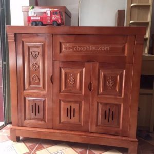 Tủ giày gỗ xoan đào
