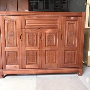 Tủ giày gỗ xoan đào cánh kín