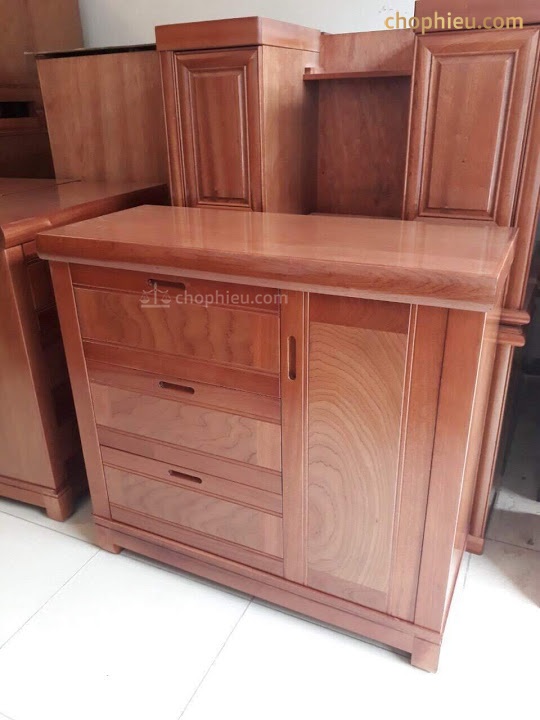 Tủ giày gỗ xoan đào uốn - Image 2