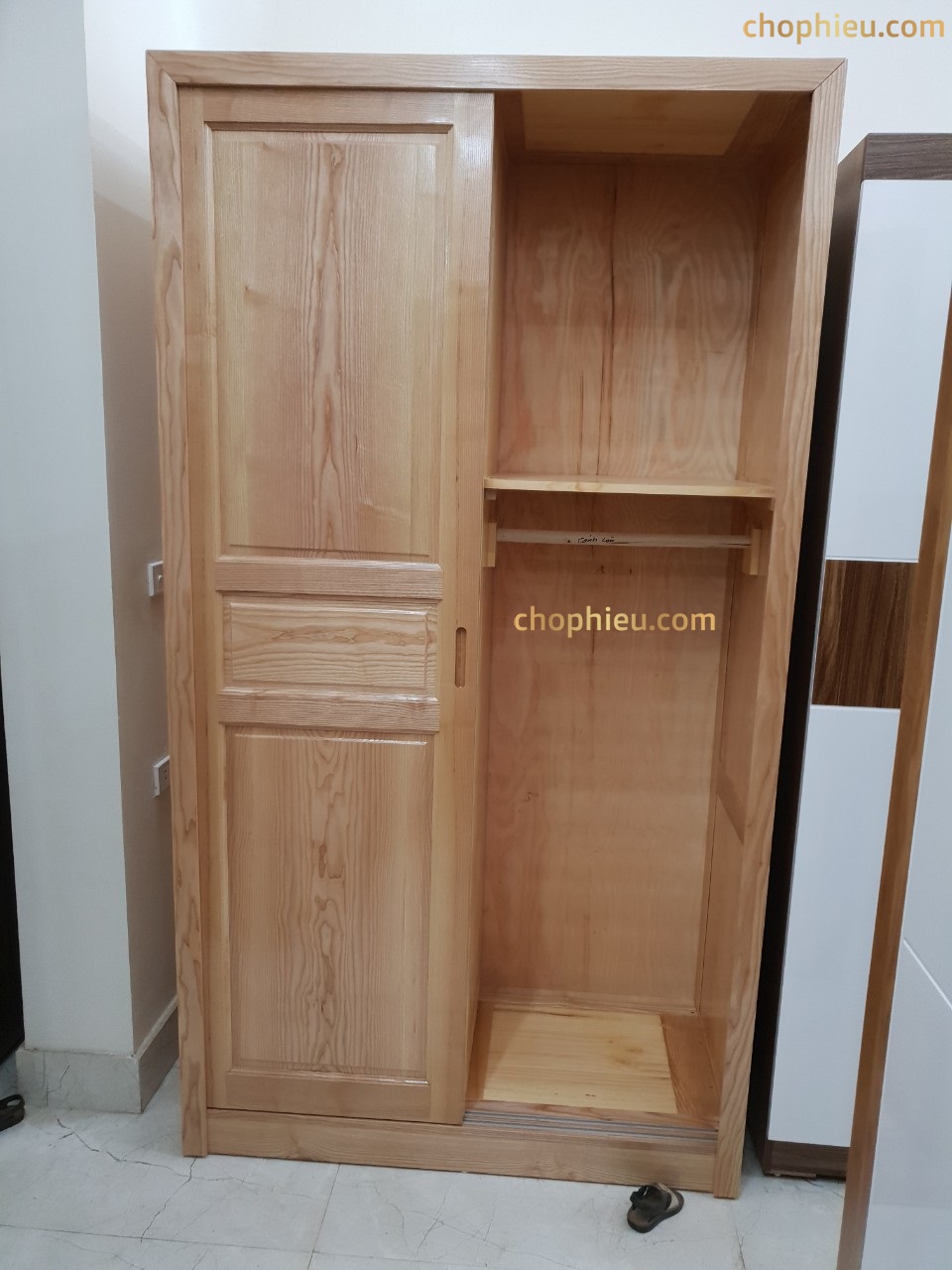 Tủ 2 cánh lùa gỗ sồi - Image 2