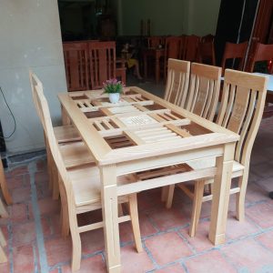 Bộ bàn ăn ghế thọ cân bàn 2 triện